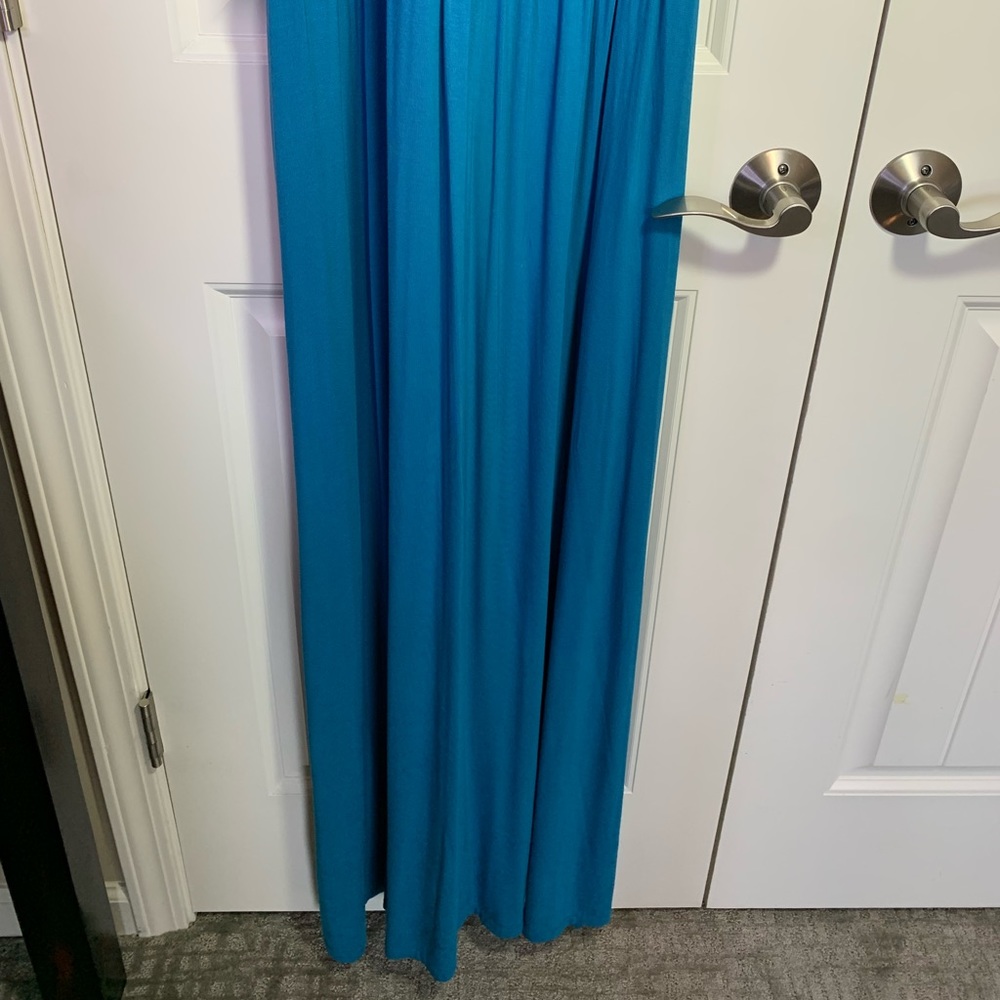 Old Navy Teal Racerback Maxi Dress Size Small - Picture 5 of 9